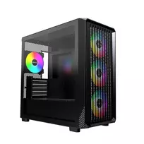 kompiuteris mini korpusas itx - „Montech X5M“ kompiuterio korpusas, vidutinio dydžio bokštas, „Micro-ATX“, ARGB, grūdintas stiklas - Juodas - 5 nuotrauka