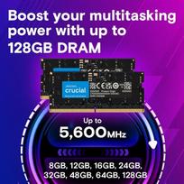 ddr5 ram - Crucial CT16G56C46S5T, DDR5, 16 GB, 5600 MHz, SO-DIMM - 5 nuotrauka