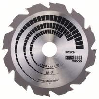 pjovimo diskas 305 - BOSCH CONSTRUCT WOOD, 190 x 2,6 x 30 mm, 12 dantų - 2 nuotrauka