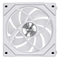 argb ventiliatoriai - Lian Li UNI FAN SL-INF 140 ARGB Atvirkštinių Menčių PWM Ventiliatorius - 140 mm, Baltas (White) - 2 nuotrauka