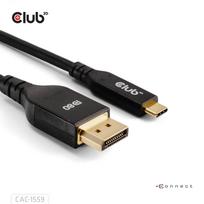 usb c usb c dp - Club 3D CAC-1559 USB-C į DisplayPort 1m 10K60Hz Juodas (Black) - 3 nuotrauka