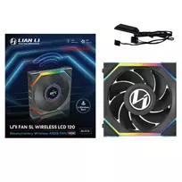 argb fan 120 mm - Lian Li UNI FAN SL Wireless LCD 120mm Juodas (Black) - 2 nuotrauka