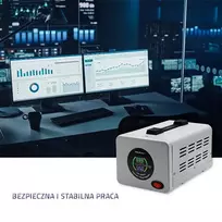 itampos stabilizatorius - QOLTEC 50724 Automatic Voltage Stabilizer AVR 2000VA - 5 nuotrauka
