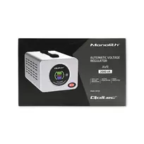 itampos stabilizatorius - QOLTEC 50724 Automatic Voltage Stabilizer AVR 2000VA - 6 nuotrauka
