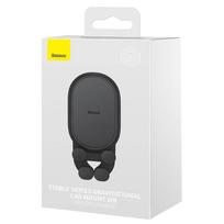 telefonai - Baseus Stable Gravitational Car Phone Holder to Ventilation Grid Juodas (Black) - 3 nuotrauka