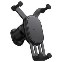 telefonai - Baseus Stable Gravitational Car Phone Holder to Ventilation Grid Juodas (Black) - 6 nuotrauka