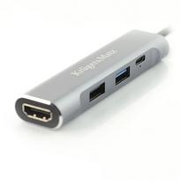 usb type c hdmi - adapteris (šakotuvas) iš c tipo usb į hdmi/usb3.0/usb2.0/c prievadą - 3 nuotrauka