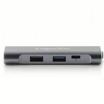 usb type c hdmi - adapteris (šakotuvas) iš c tipo usb į hdmi/usb3.0/usb2.0/c prievadą - 4 nuotrauka