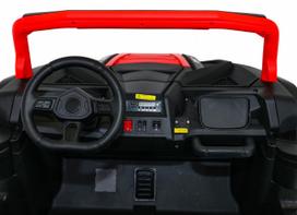 dvivietis elektromobilis - Buggy A032 dvivietis elektrinis elektromobilis vaikams, raudonas (Red) - 13 nuotrauka