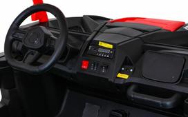 dvivietis elektromobilis - Buggy A032 dvivietis elektrinis elektromobilis vaikams, raudonas (Red) - 14 nuotrauka
