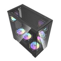 argb ventiliatoriai - DarkFlash DS900 + 7 ARGB fans Black (Juodas) - 2 nuotrauka