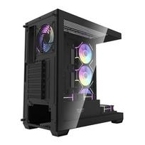 argb ventiliatoriai - DarkFlash DS900 + 7 ARGB fans Black (Juodas) - 4 nuotrauka