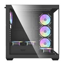 argb ventiliatoriai - DarkFlash DS900 + 7 ARGB fans Black (Juodas) - 7 nuotrauka