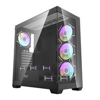 argb ventiliatoriai - DarkFlash DS900 + 7 ARGB fans Black (Juodas) - 8 nuotrauka
