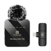 belaidis prisegamas mikrofonas - Belaidis Lavalier mikrofonas PULUZ PU647B (žaibas) - 5 nuotrauka