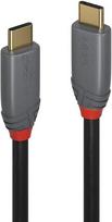 usb type c laidas - Lindy USB 3.1 Kabelis Typ C/C 5A PD Anthra Line M/M 1.5m - 2 nuotrauka