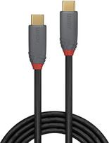 usb type c laidas - Lindy USB 3.1 Kabelis Typ C/C 5A PD Anthra Line M/M 1.5m - 3 nuotrauka