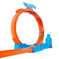 automobiliu garazas - Mattel Hot Wheels trąsų prailginimų rinkinys – Trys kilpos, JDW39 - 3 nuotrauka