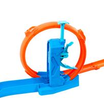 automobiliu garazas - Mattel Hot Wheels trąsų prailginimų rinkinys – Trys kilpos, JDW39 - 4 nuotrauka