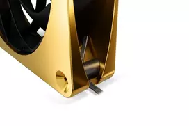 korpuso ausintuvas - Alphacool Apex Stealth Metall Power 120mm Gold - 4 nuotrauka