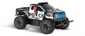 radijo bangomis valdomi - Carrera RC automobilis Ford F-150 Raptor Police, 1:18, Mėlyna/Balta/Juoda - 2 nuotrauka