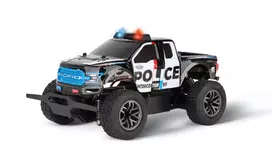 radijo bangomis valdomi - Carrera RC automobilis Ford F-150 Raptor Police, 1:18, Mėlyna/Balta/Juoda - 3 nuotrauka