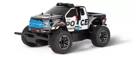 radijo bangomis valdomi - Carrera RC automobilis Ford F-150 Raptor Police, 1:18, Mėlyna/Balta/Juoda - 5 nuotrauka