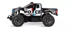 radijo bangomis valdomi - Carrera RC automobilis Ford F-150 Raptor Police, 1:18, Mėlyna/Balta/Juoda - 6 nuotrauka