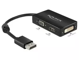 displayport hdmi adapteri - DELOCK Adapter DPVGA / HDMI / DVI black - 2 nuotrauka