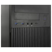micro korpusas - Inter-Tech IT-6521 Tiesi Juodas (Black) - 2 nuotrauka