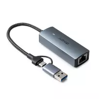 usb ethernet adapteris - Lindy USB 3.2 Gen 1 į 5G Ethernet adapteris Juodas (Black) - 2 nuotrauka