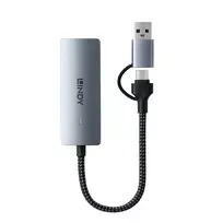 usb ethernet adapteris - Lindy USB 3.2 Gen 1 į 5G Ethernet adapteris Juodas (Black) - 3 nuotrauka