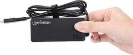 usb c 65w ikroviklis - MANHATTAN USB-C Power Delivery Nešiojamas kompiuteris-įkroviklis 65 W juodas - 3 nuotrauka