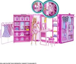barbes spinta - Mattel Barbie Dream Closet HXD59, su drabužiais - 3 nuotrauka