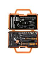 atsuktuvas laikiklis - Neo Tools Atsuktuvo antgaliai su rankena 73 vnt (TOP-06-115) - 2 nuotrauka