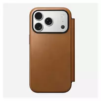 modernus namas - Nomad Modern Leather Folio dėklas skirtas Apple iPhone 17 Pro gelsvai rudos spalvos (Tan) - 2 nuotrauka