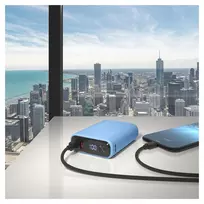 10000 power bank - Realpower PB-10000C PD+ 10000 mAh, violetinė - 2 nuotrauka