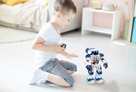 robotai zaislai - XTREAM BOTS Interaktyvus robotas „Patrol Bot“, Mėlyna/Balta (Blue/White) - 2 nuotrauka