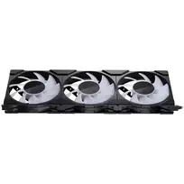 120mm fan - Phanteks M25 Gen2 PWM D-RGB 3-Pack 120mm Black (Juodas) - 3 nuotrauka