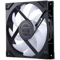 phanteks m25 140 gen2 - Phanteks M25 Gen2 PWM D-RGB Ventiliatorius 3pcs - Reverse, 140mm, Juodas (Black) - 4 nuotrauka