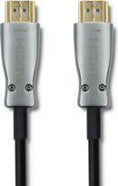 hdmi laidas 20m - Qoltec HDMI Cable v.2.0 A Male to HDMI A Male AOC 20m Black/Silver - 4 nuotrauka
