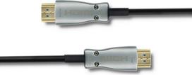 hdmi 2.1 cable - Qoltec HDMI/HDMI AOC Cable Black/Silver 30m - 4 nuotrauka
