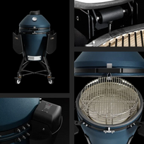 kamado bono evo - KAMADO BONO EVO MEDIA 22" 56 cm Mėlyna matinė (Matte Blue) - 2 nuotrauka