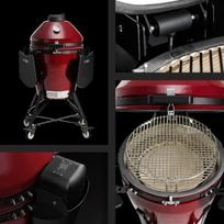 kamado bono evo - KAMADO BONO EVO MEDIA 22" 56 cm Raudona (Red) - 2 nuotrauka
