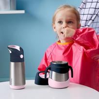 termo rubai - B.Box BB500707 b.box - termo buteliukas su šiaudeliais 350ml | Smaragdo miškas - 3 nuotrauka