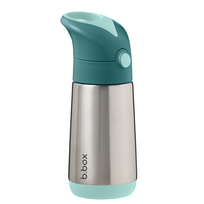 termo rubai - B.Box BB500707 b.box - termo buteliukas su šiaudeliais 350ml | Smaragdo miškas - 7 nuotrauka