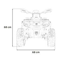 vaikiskas keturratis - Vaikiškas elektrinis keturratis Can-Am Outlander ATV, geltonas (Yellow) - 2 nuotrauka