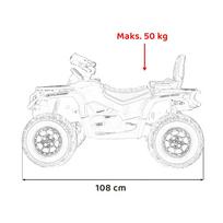vaikiskas keturratis - Vaikiškas elektrinis keturratis Can-Am Outlander ATV, geltonas (Yellow) - 3 nuotrauka