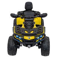 vaikiskas keturratis - Vaikiškas elektrinis keturratis Can-Am Outlander ATV, geltonas (Yellow) - 8 nuotrauka