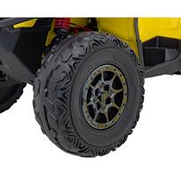 vaikiskas keturratis - Vaikiškas elektrinis keturratis Can-Am Outlander ATV, geltonas (Yellow) - 14 nuotrauka